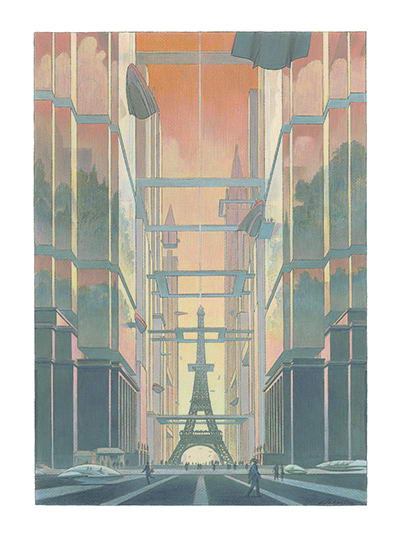 01b - Revoir-Paris Schuiten-Peeters Visuel Affiche